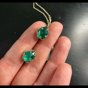 Kendra Scott emerald earrings